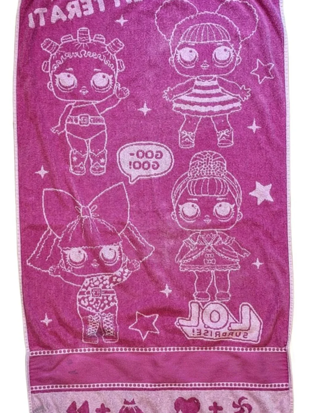 L.O.L. Cotton Surprise! Glitterati Bath Towel 28x48